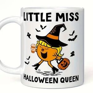 Little Miss Halloween Queen Mug NWT 11 oz